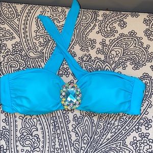 Victoria’s Secret Blue BathingSuit Top Small